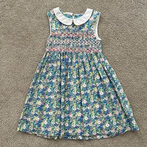 Mini Boden Sleeveless Floral Dress Sz 5-6